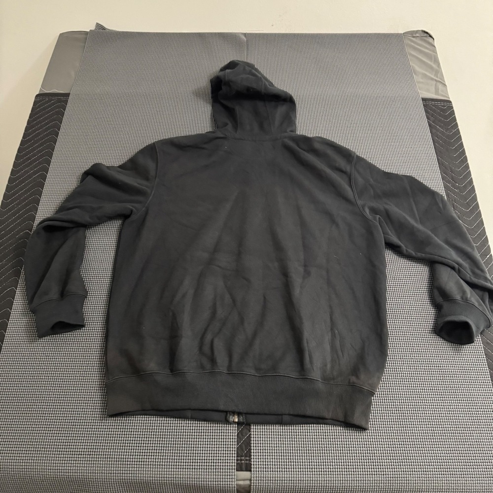 Men's Large Carhartt Zip Up Rain Defender Loose Fit Spectrum Hoodie Sweatshirt - Picture 6 of 9